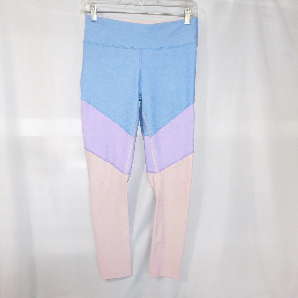 Outdoor Voices 7/8 Springs yoga Activewear Leggings Tri Colour Block Womens M